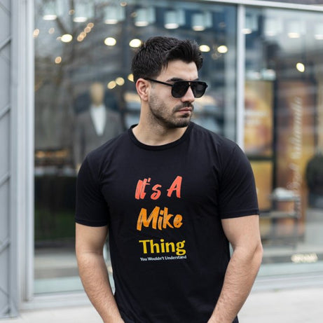 Erkek It Is A Mike Thing Baskılı Erkek T-shirt